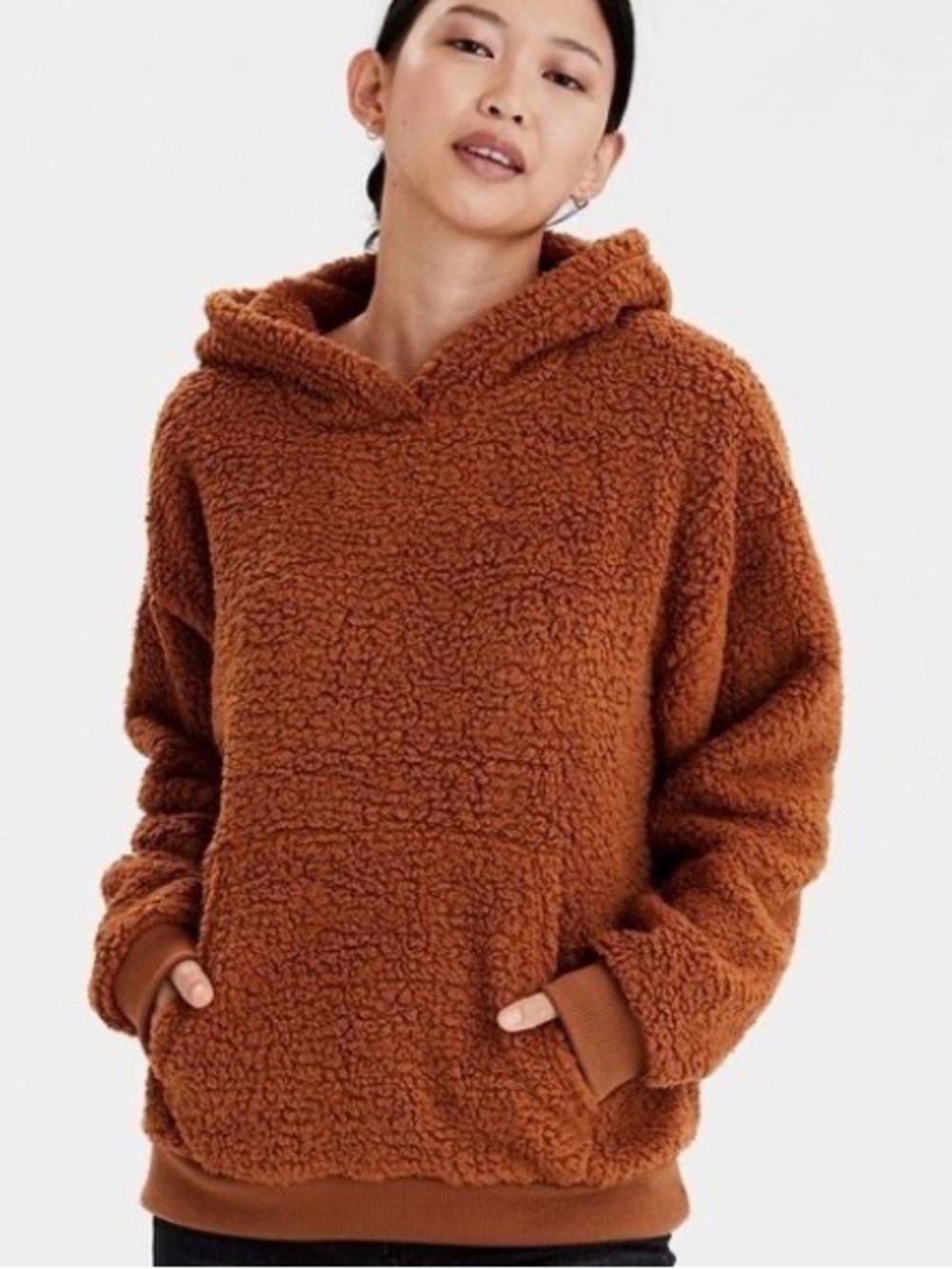 American Eagle Outfitters Brown hoodie Sweater